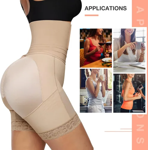 Vista 6 de FeelinGirl Faja moldeadora para mujer con control de abdomen, moldeador de glúteos, pantalones cortos más delgados con envoltura de cintura extraíble