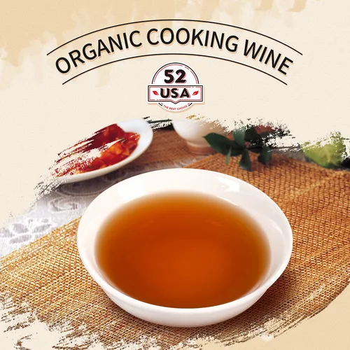 Vista 3 de 52USA Vino Orgánico Shaoxing para Cocinar de Arroz 16.2oz (480ml), Vino de Cocina Chino Asiático, Vino de Arroz Shao Hsing, Vino de Arroz Shaoxing