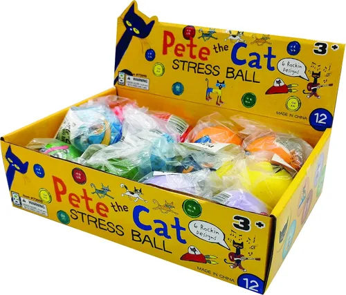 Vista 3 de Raymond Geddes Pete the Cat - Juego de juguetes antiestrés (12 unidades)
