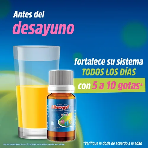 Vista 4 de Aderogyl C Infantil Vitaminas para Niños en Solución, 1.0fl oz