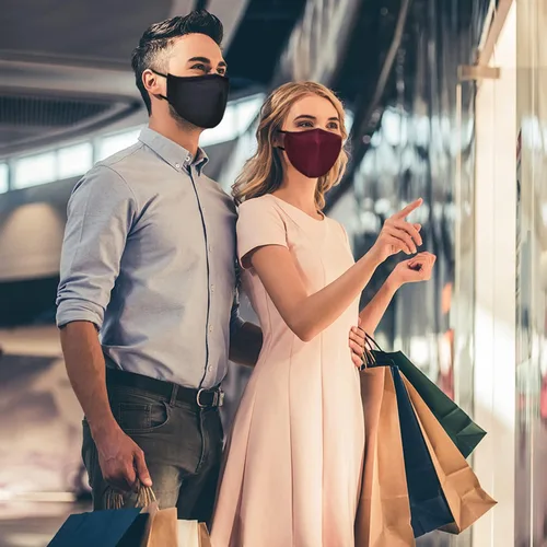 Vista 2 de Mascarillas de tela lavables y reutilizables para mujeres y hombres, máscara facial transpirable con alambre de nariz y bolsillo para filtro