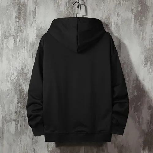 Vista 4 de GURUNVANI Chaqueta con capucha para hombre, con cremallera completa, para béisbol, ropa urbana