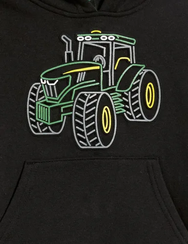Vista 3 de John Deere Sudadera con capucha de forro polar para niños pequeños