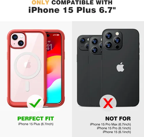 Vista 354 de DIACLARA - Funda transparente compatible con iPhone XR 6.1 pulgadas 2018