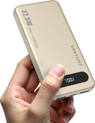 Vista 8 de Cargador portátil de 10000 mAh, banco de energía de 5V/3A con carga rápida USB-C de entrada/salida, batería externa compatible con iPhone