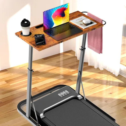 Vista 8 de VTORY Adjustable Height Standing Desk for Walking Pad Treadmill，for Cycling Negro
