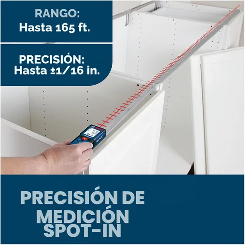 Vista 3 de Bosch Medidor láser GLM165-40 Blaze™ Pro de 165 pies