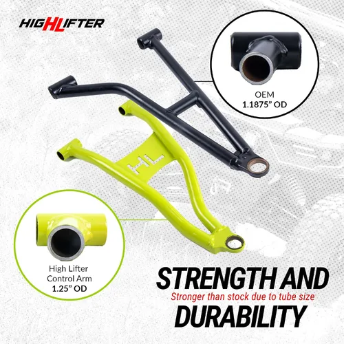 Vista 3 de High Lifter Brazos de control superiores e inferiores delanteros compatibles con Can Am Defender XMR UTV Compatible con modelos HD10 2018-2021