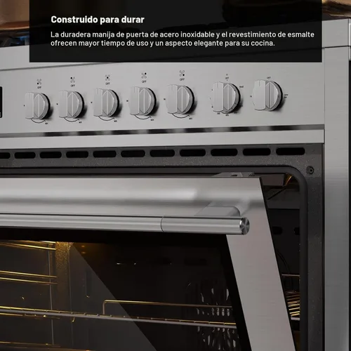 Vista 7 de Empava Gama de gas profesional de 36 ″ con quemador eléctrico de triple anillo de 18K BTU