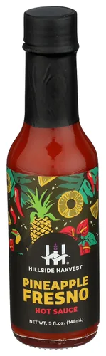 Vista 10 de Hillside Harvest Salsa picante original de pimiento picante, gourmet, hecha a mano, especias y cítricos, nivel de calor medio a picante, en caja