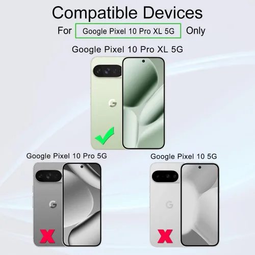 Vista 2 de Ibywind Protector de pantalla para Google Pixel 10 Pro XL 5G de 6.8 pulgadas (paquete de 2), vidrio templado de dureza 9H, con 1 protector de lente