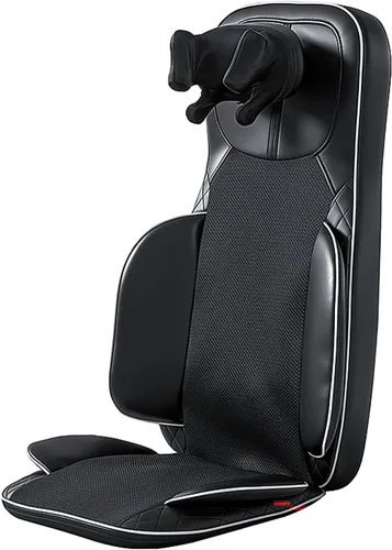 Vista 8 de Masajeador de espalda, masajeador Shiatsu de cuello y espalda con calor, masajeador de espalda 4D para aliviar el dolor de tejido profundo, cómodo