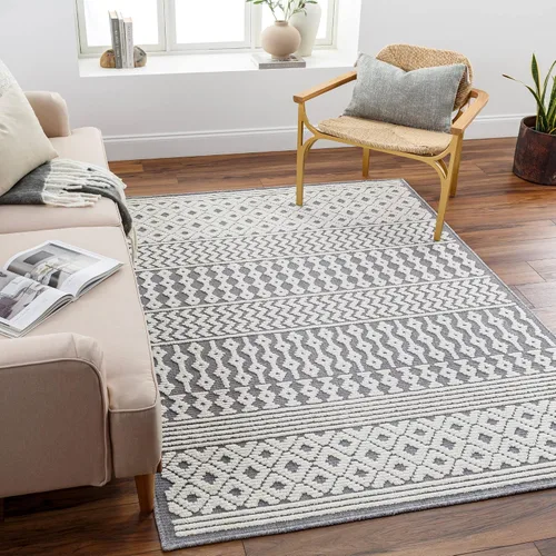 Vista 12 de Surya Cottage Lyna Alfombra lavable, 2' x 2'10" (2' x 3'), carbón