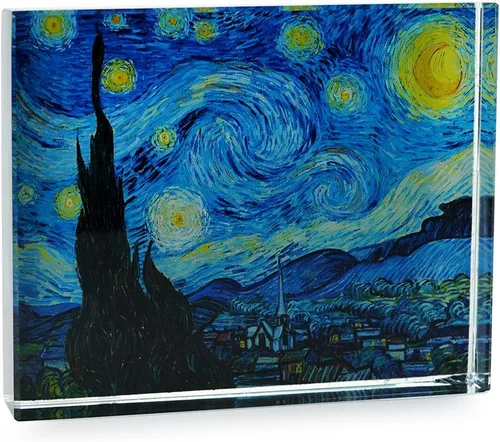 Vista 5 de Campo de amapolas por Vincent Van Gogh - Pisapapeles de cristal