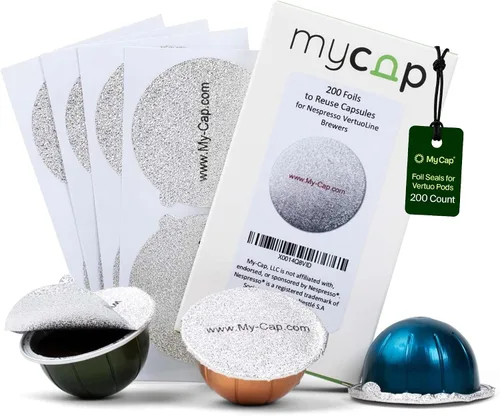 Vista 10 de My-Cap Sellos de aluminio para cápsulas Nespresso Vertuo - Tapas de aluminio reutilizables para prolongar la vida útil de las cápsulas Nespresso