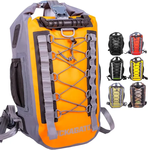 Vista 14 de Rockagator Mochila impermeable - Serie HYDRIC Bolsa flotante a prueba de agua River Pack, Camuflaje, 25 L, Mochila
