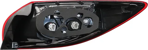 Vista 8 de Para 2013 2014 2015 2016Mazda CX-5 Luz trasera halógena izquierda lado conductor rojo carcasa roja y lente humo