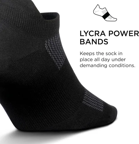Vista 2 de Feetures Calcetines tobilleros ultraligeros de alto rendimiento, calcetines invisibles para mujeres y hombres con lengüeta en el talón