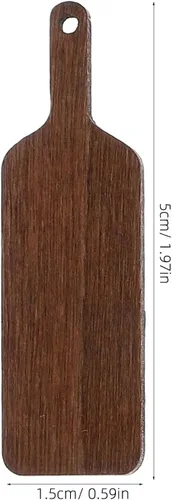 Vista 4 de Zerodeko 10 piezas de mini tablas de cortar modelo casa de muñecas para decoración de cocina a escala 1, 12, decoración de cocina, mini adorno