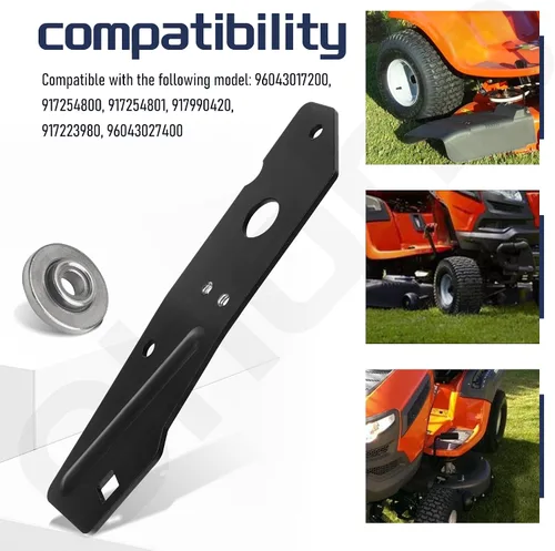 Vista 4 de Ohoho 437110 532437110 - Brazo tensor para cortacésped Husqvarna, 42 pulgadas, color negro Compatible con el modelo: 96043017200, YTH22V42