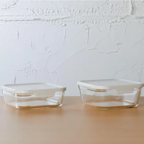 Vista 11 de iwaki KN3240H-W Contenedor de almacenamiento, Pack & Range, Profundo, Pequeño, Mini, 19.6 fl oz (18.6 fl oz), Blanco, Congelador, Horno, Rango