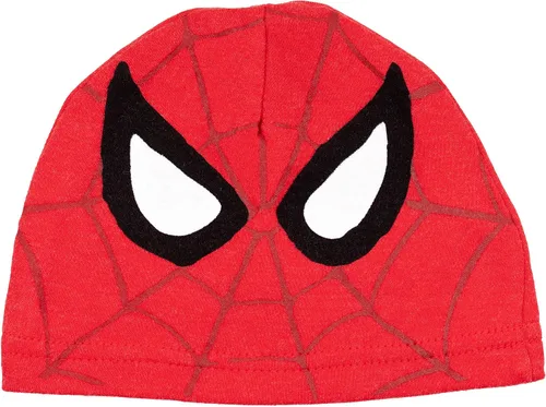 Vista 2 de Marvel Avengers Spider-Man Captain America - Vestido de dormir y sombrero para bebé recién nacido a bebé
