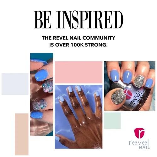 Vista 4 de Polvo de Inmersión de Uñas Revel Nail - Polvo Azul para Uñas, Esmalte de Uñas con Resistencia a las Astillas, Polvo de Inmersión para Uñas