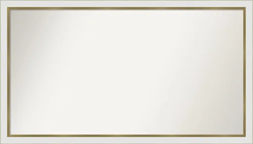 Vista 143 de Amanti Art Espejo personalizado, espejo de baño estrecho Alexandria White Wash, espejo de pared o espejo de tocador de baño sobre el fregadero