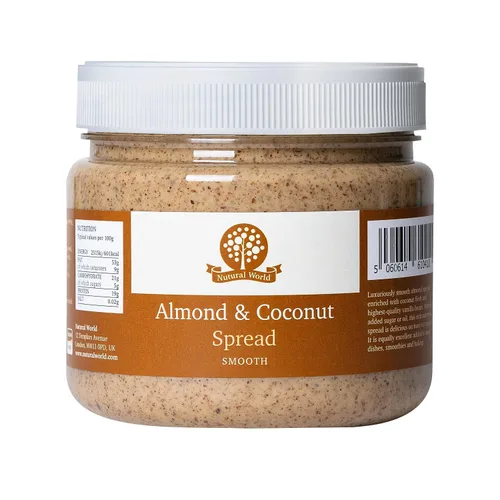 Vista 9 de Nutural World - Crema crujiente de almendras y coco 6 oz (170g) - Ganador del premio Great Taste