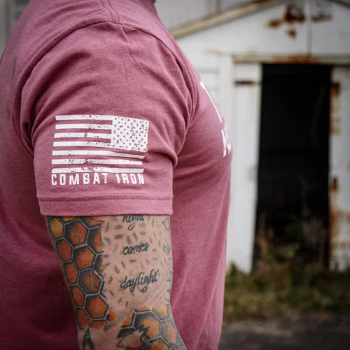 Vista 3 de Combat Iron Trust God Not Government - Camiseta de manga corta para hombre