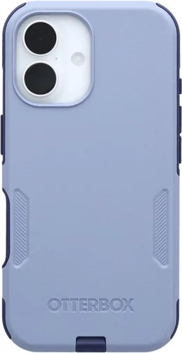 Vista 34 de OtterBox Funda para iPhone 16 Commuter Series - Jeans azul bebé, funda delgada y protectora para iPhone, de doble capa, absorción de impactos