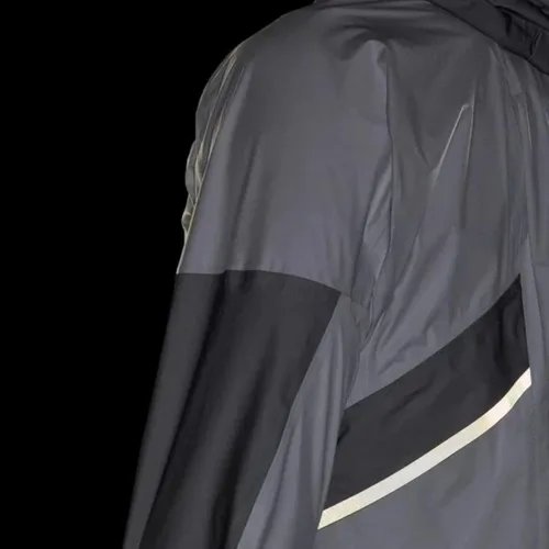 Vista 4 de adidas Terrex Agravic Pro Trail Running - Chaqueta impermeable para hombre, color blanconegro