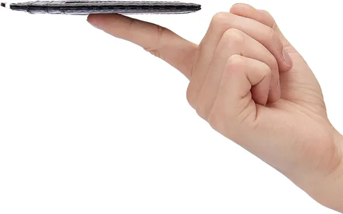 Vista 5 de Billetera delgada minimalista con bolsillo frontal, bloqueo RFID de viaje, billetera delgada de cuero, tarjetero para tarjetas de crédito