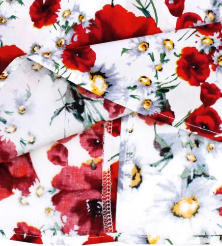 Vista 45 de Vestido de verano para niña, de algodón, con diseño floral