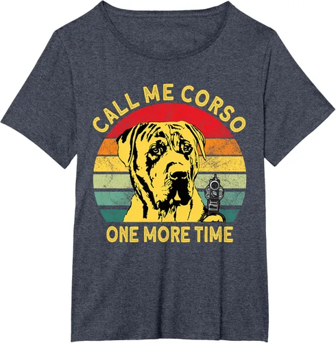 Vista 38 de Canary Dog Dad Call Me Corso Once More Perro Presa Canario Camiseta, Negro