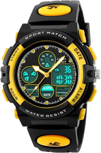 Vista 8 de PASNEW Kids Watch,Multifunction Digital Analog Watches Azul
