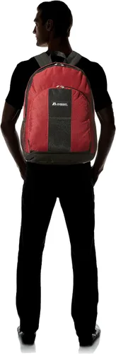 Vista 9 de Everest Equipaje Mochila con frontal y bolsillos laterales, BermellónNegro), BP2072-BURGBK