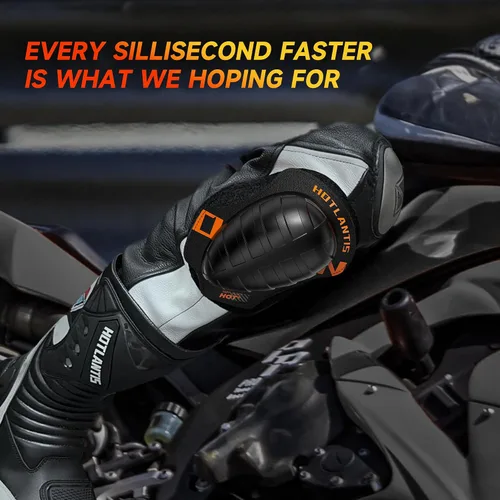 Vista 2 de Rodilleras universales para motocicleta, rodilleras en estilo Kendo para carreras o entrenamiento en días de pista o conducción en moto al aire