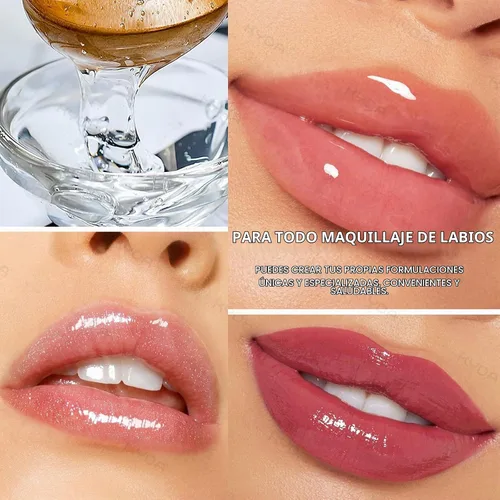 Vista 5 de KYDA Base hidratante de brillo de labios de 6.8 fl oz, material de imprimación de maquillaje de labios, base de brillo de labios antiadherente