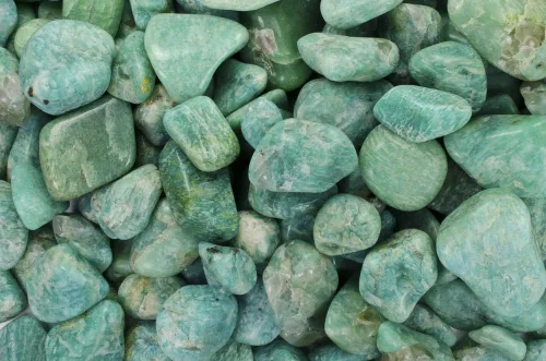 Vista 35 de Fantasia Materiales: 1 libra Piedras de Amazonita de grado B de Brasil - Pequeñas - 0.75" a 1.25" promedio