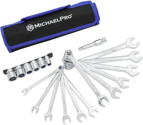 Vista 9 de MichaelPro Juego de Llaves Extractoras de Pernos de 7 Piezas, Llaves Desplazadas 45° Métricas 6-19mm, Extremo de Caja de 6 Puntos para Remoción