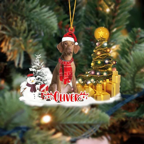 Vista 113 de NAZENTI Adorno personalizado de gato abisinio con árbol de pino, adorno de Navidad personalizado para perros amantes de las mascotas, colgante