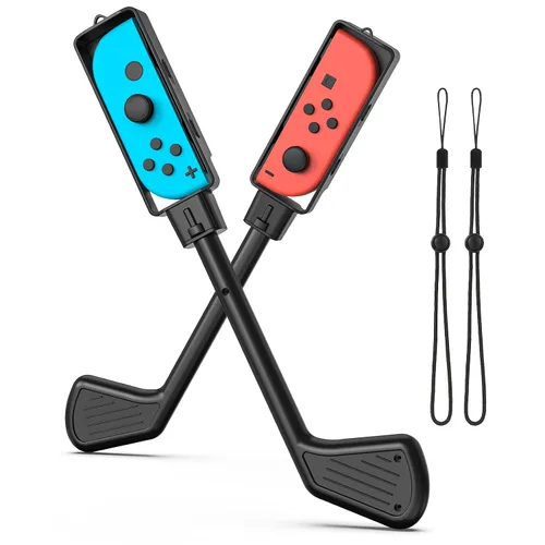 Vista 8 de MoKo Palos de golf compatibles con interruptorinterruptor modelo OLED (2021) Mario Golf Super Rush Golf Hand Grips Kit de accesorios para juego