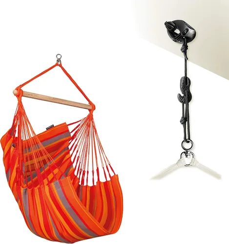 Vista 26 de LA SIESTA Domingo - Silla colgante para exteriores resistente a la intemperie Sea Salt