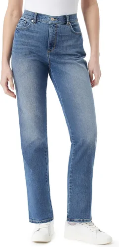 Vista 104 de Gloria Vanderbilt - Pantalones de mezclilla Amanda clásicos de tiro alto y pierna cónica petite para mujer Begonia Bloom