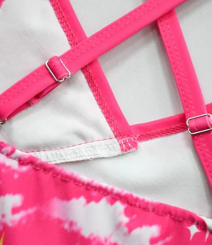 Vista 5 de Rogkidha Traje de baño de playa con estampado de dibujos animados para niñas una pieza