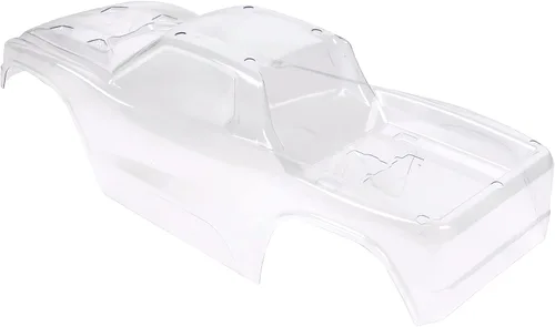 Vista 3 de SummitLink Cuerpo personalizado transparente sin pintar con calcomanías compatible con Hoss 4X4 VXL 3S 4WD cubierta de carcasa de camión