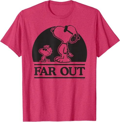 Vista 24 de Peanuts Woodstock 50th Anniversary Far Out Snoopy - Camiseta Blanco