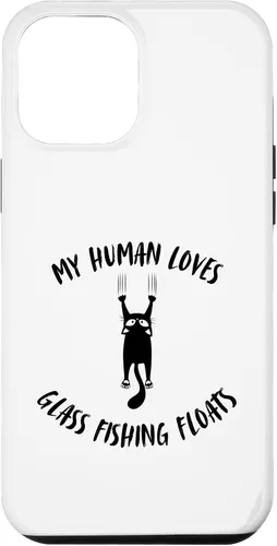 Vista 25 de iPhone 16 My Human Loves Glass Fishing Floats - Cat Parent Hobby Lover Case
