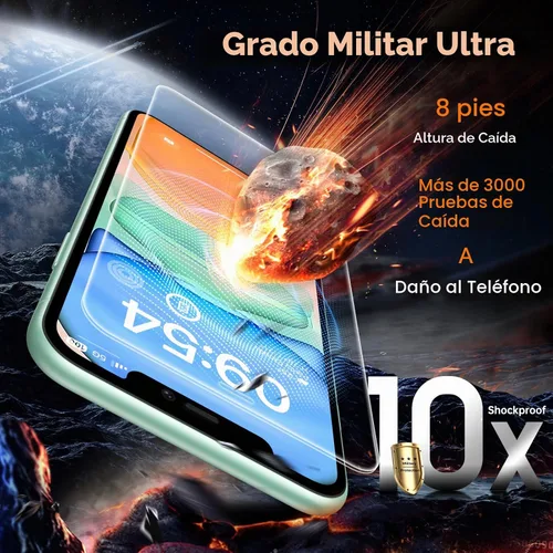Vista 3 de TOCOL Protector de pantalla para iPhone 11 / iPhone XR, dureza 9H, grado militar, inastillable, vidrio templado HD, cobertura completa, fácil